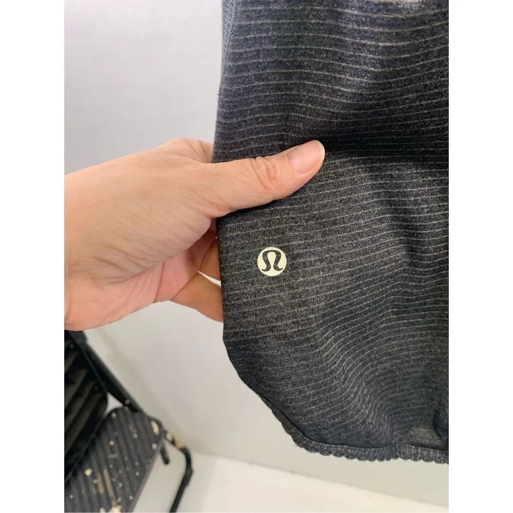 Lululemon Black Striped Racerback Top Size S - Picture 9 of 12